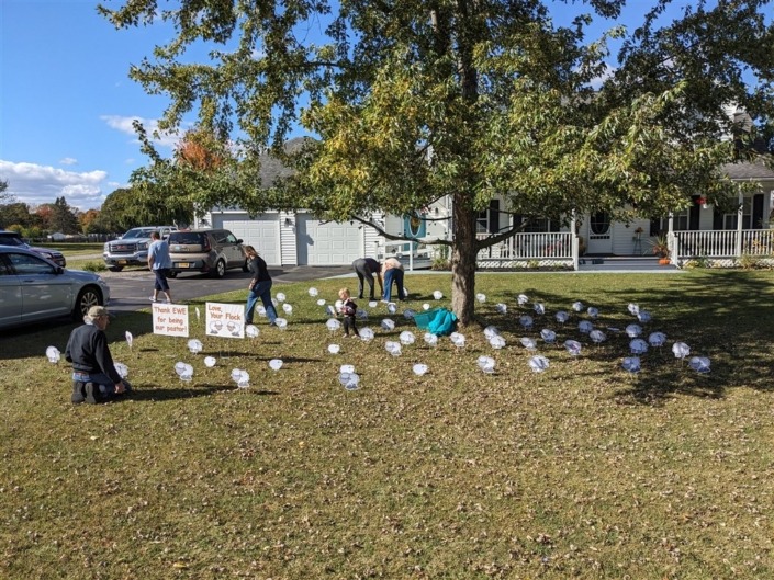 The "shepherds" herding the flock of sheep. - Pastor Appreciation Day 10/2025